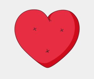 Gif animé coeur qui bat